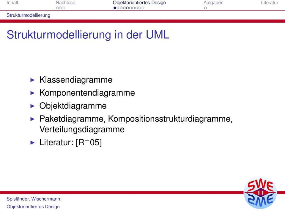 Komponentendiagramme Objektdiagramme Paketdiagramme,