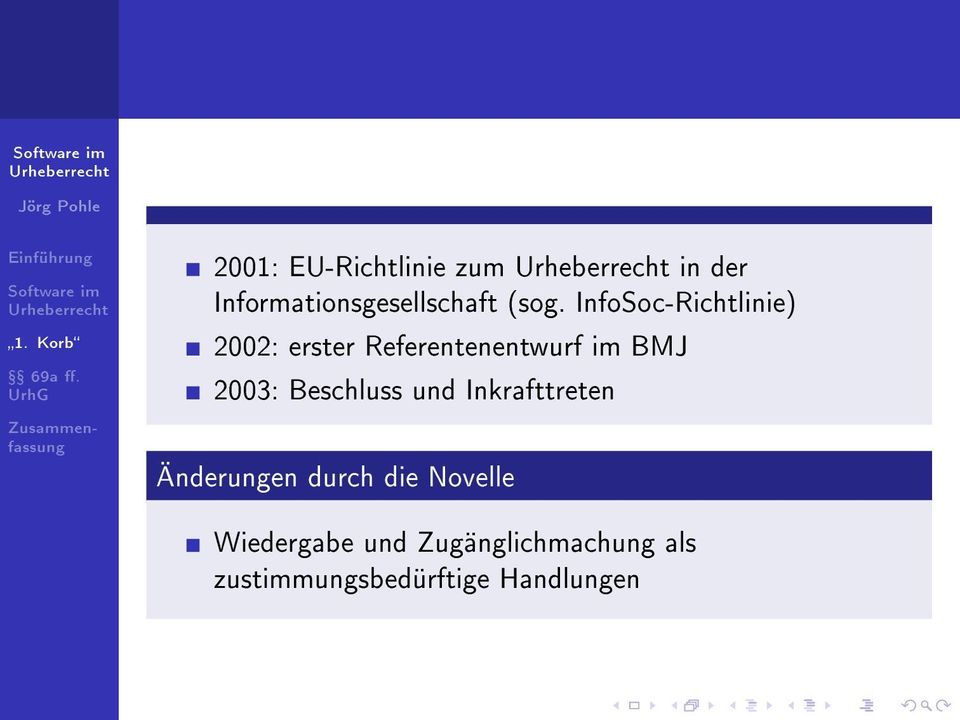 2003: Beschluss und Inkrafttreten Änderungen durch die Novelle