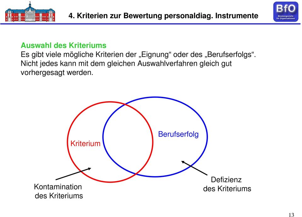 Eignung oder des Berufserfolgs.