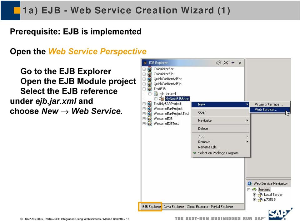 project Select the EJB reference under ejb.jar.