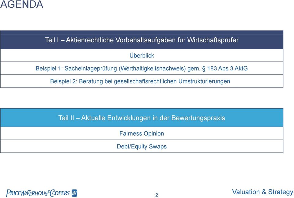 183 Abs 3 AktG Beispiel 2: Beratung bei gesellschaftsrechtlichen