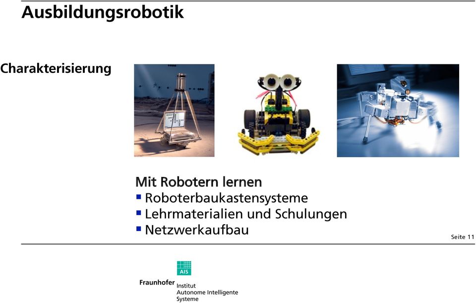 lernen Roboterbaukastensysteme