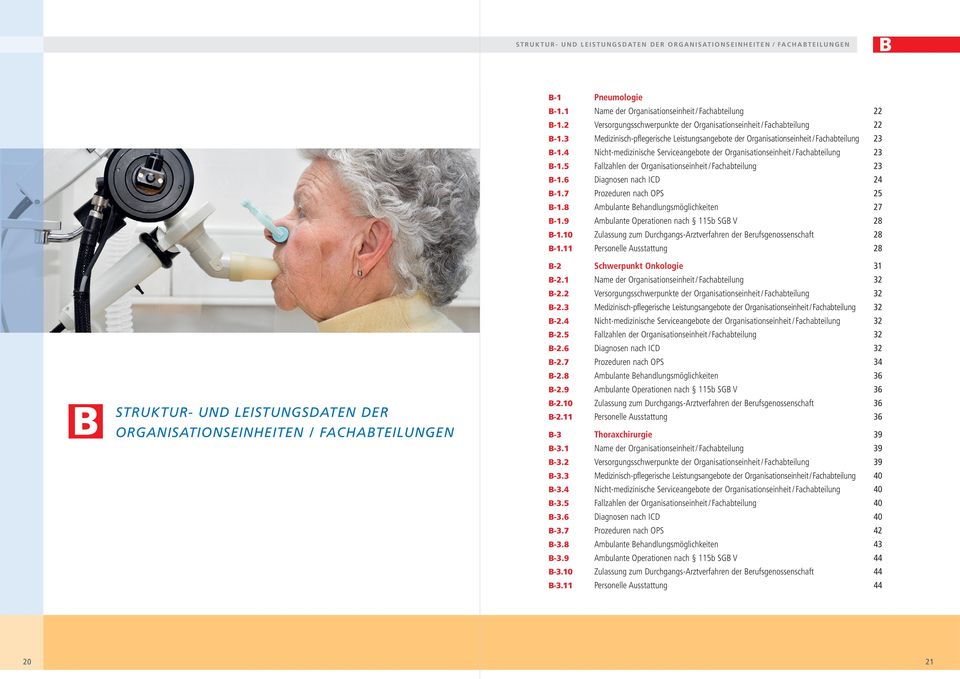 4 Nicht-medizinische Serviceangebote der Organisationseinheit / Fachabteilung 23-1.5 Fallzahlen der Organisationseinheit / Fachabteilung 23-1.6 Diagnosen nach ICD 24-1.7 Prozeduren nach OPS 25-1.