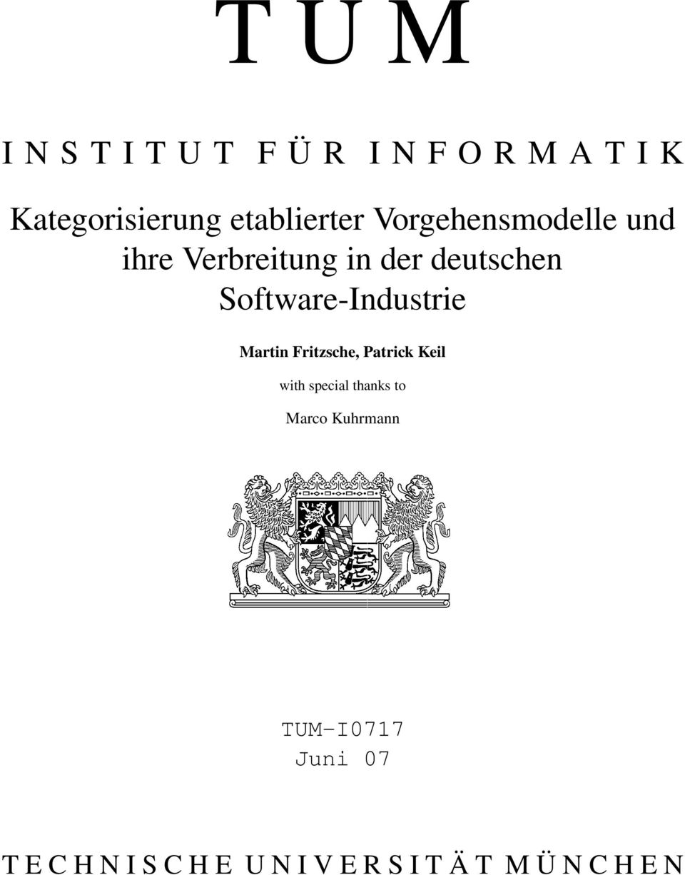 Software-Industrie Martin Fritzsche, Patrick Keil with special thanks to