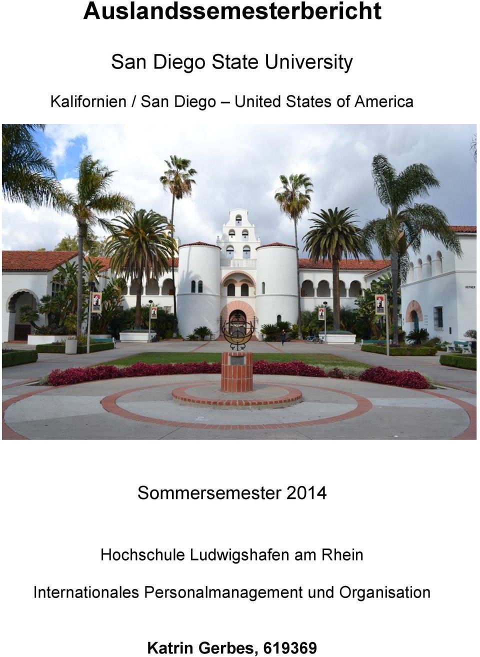 Sommersemester 2014 Hochschule Ludwigshafen am Rhein