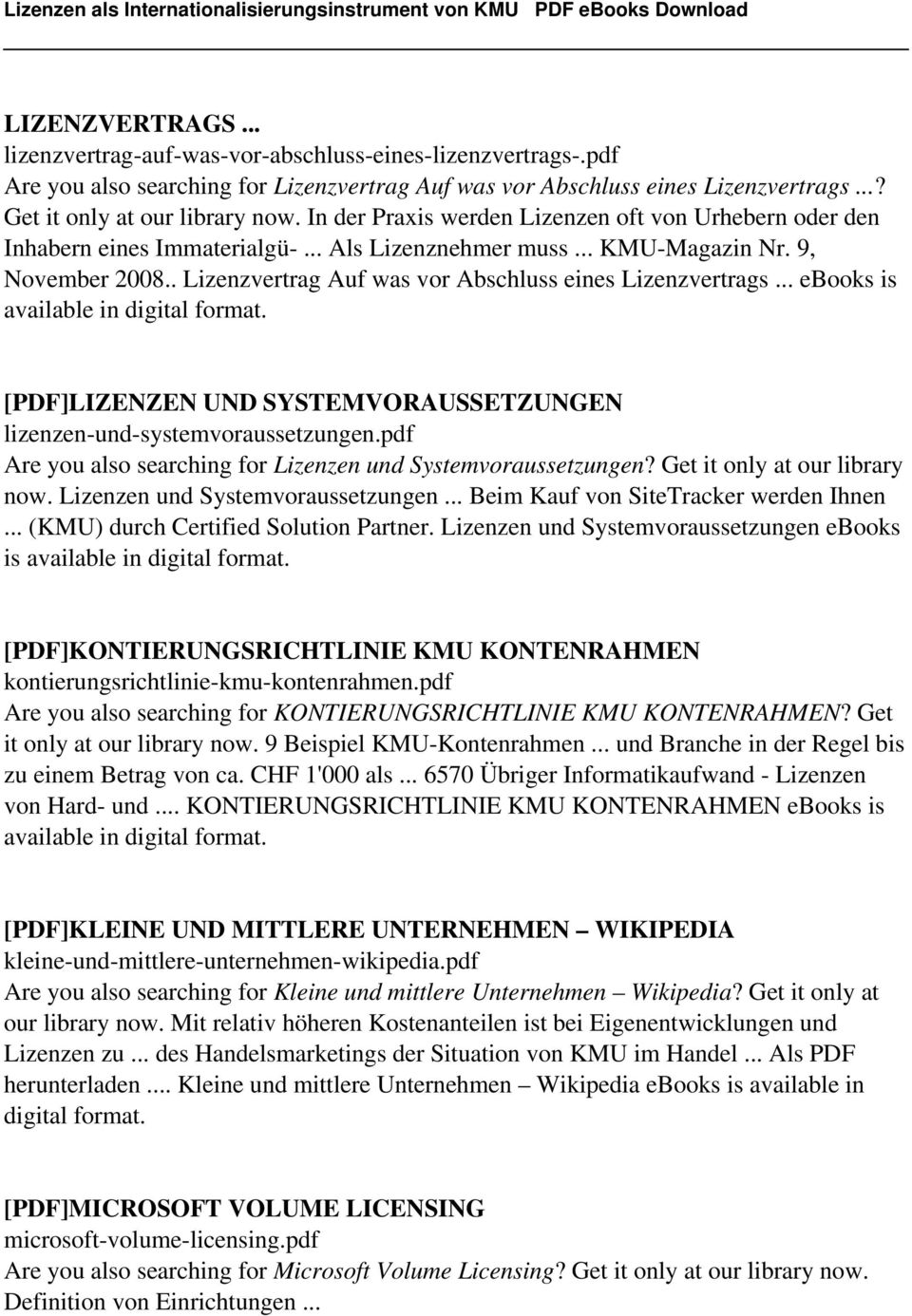 . Lizenzvertrag Auf was vor Abschluss eines Lizenzvertrags... ebooks is available in digital format. [PDF]LIZENZEN UND SYSTEMVORAUSSETZUNGEN lizenzen-und-systemvoraussetzungen.