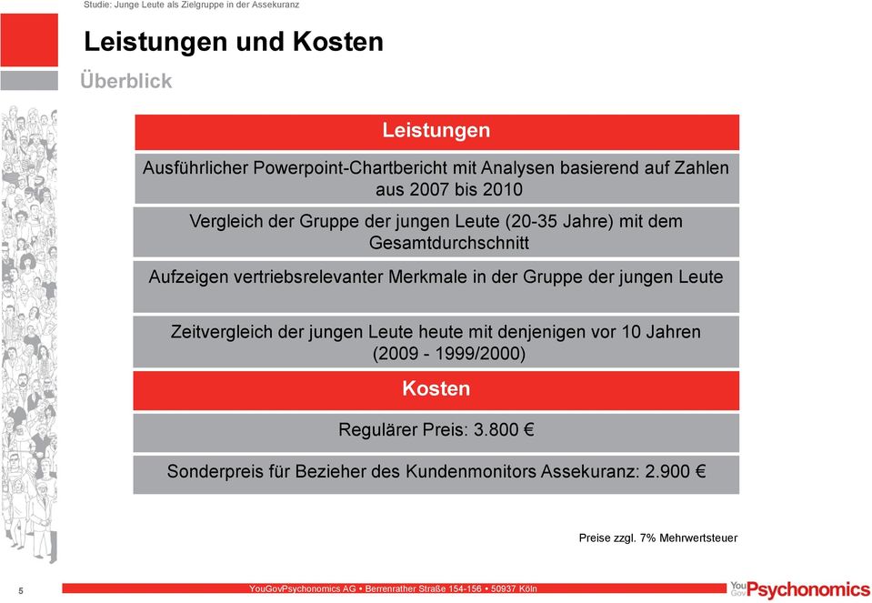 Merkmale in der Gruppe der jungen Leute Zeitvergleich der jungen Leute heute mit denjenigen vor 10 Jahren (2009-1999/2000)