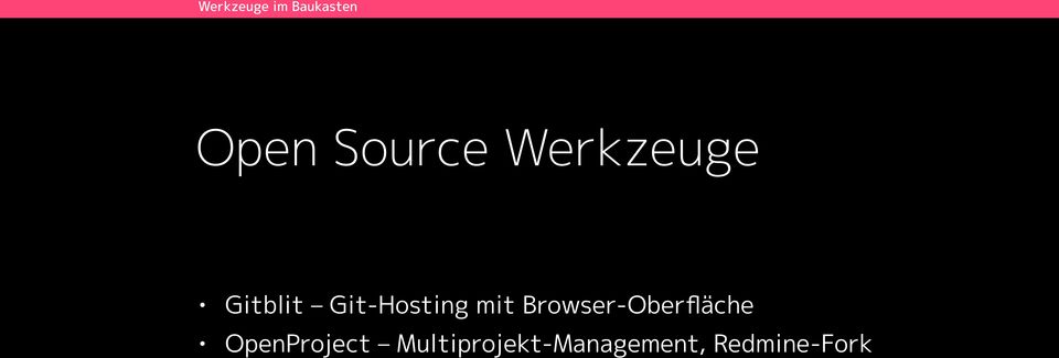 Browser-Oberfläche OpenProject