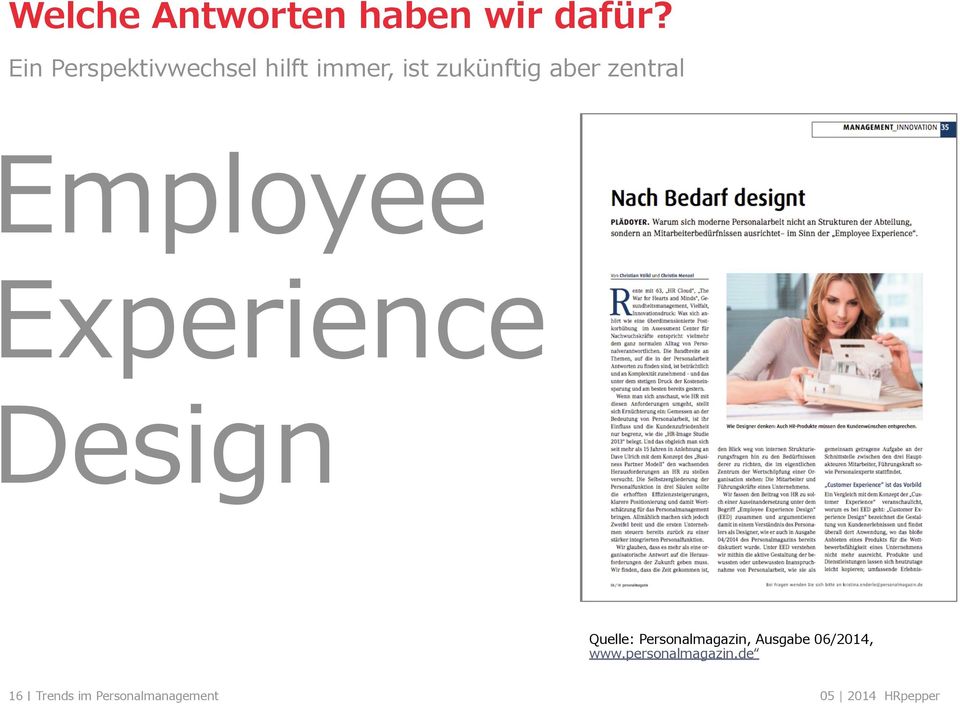 zentral Employee Experience Design Quelle:
