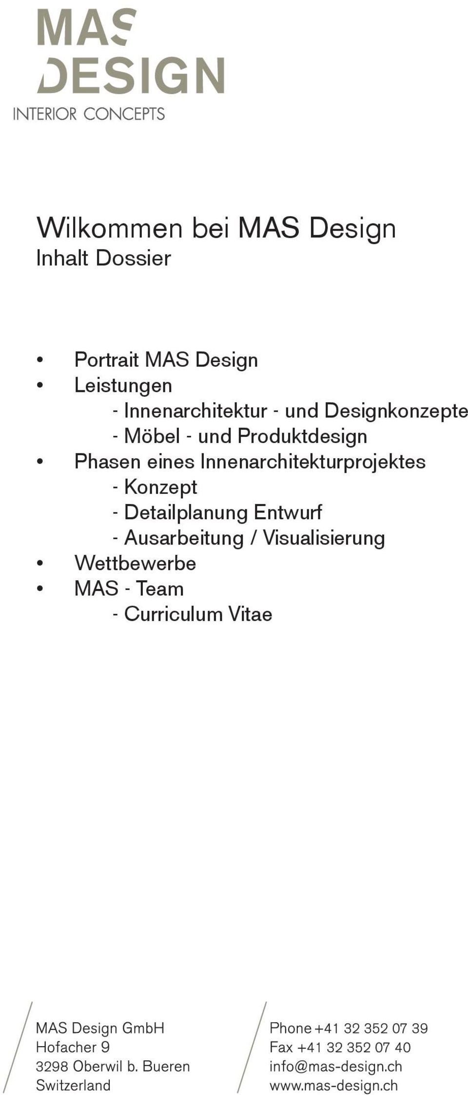 Phasen eines Innenarchitekturprojektes - Konzept - Detailplanung