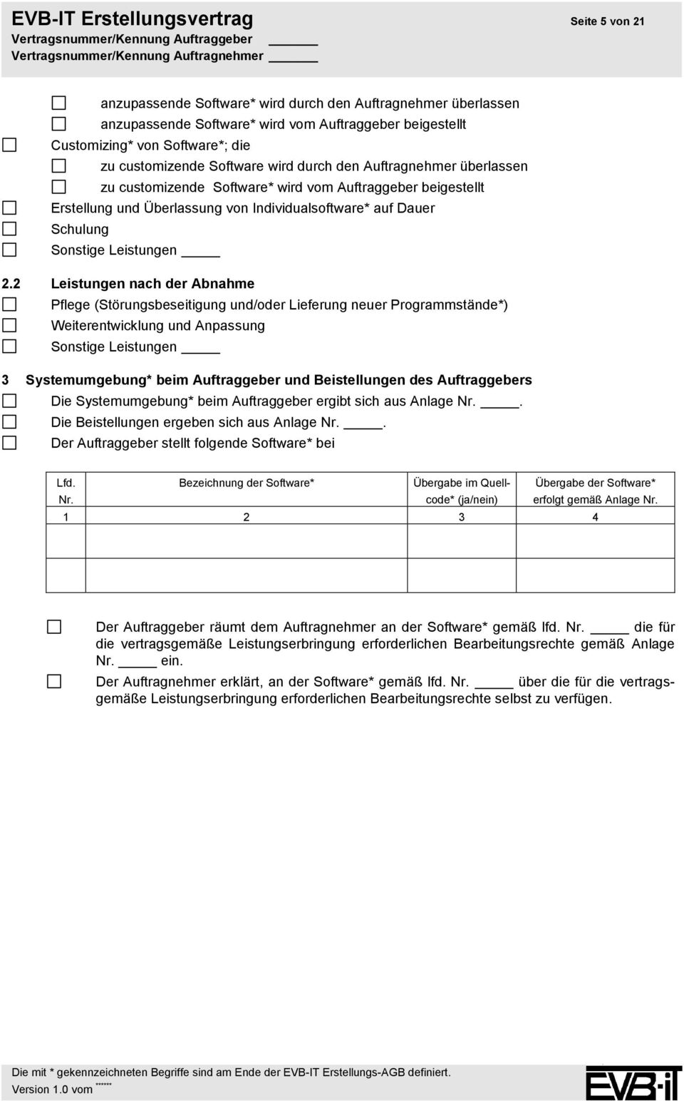 Sonstige Leistungen Seite 5 von 21 2.