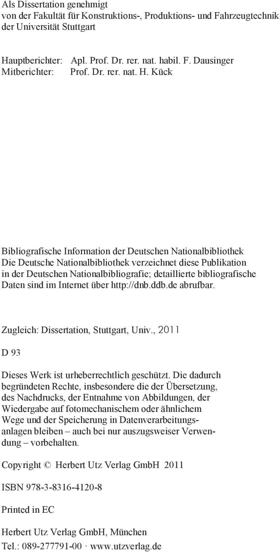 Kück Bibliografische Information der Deutschen Nationalbibliothek Die Deutsche Nationalbibliothek verzeichnet diese Publikation in der Deutschen Nationalbibliografie; detaillierte bibliografische