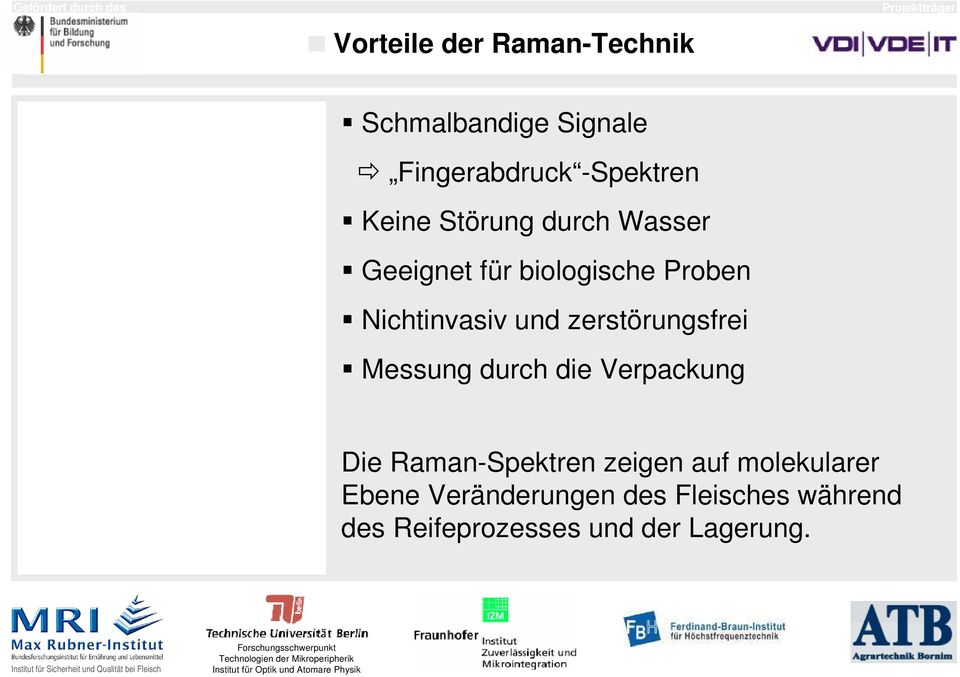 zerstörungsfrei Messung durch die Verpackung Die Raman-Spektren zeigen auf