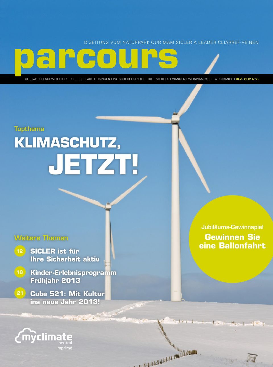 2012 N 25 Topthema Klimaschutz, Jetzt!