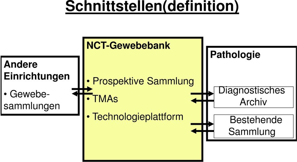 NCT-Gewebebank Prospektive Sammlung TMAs