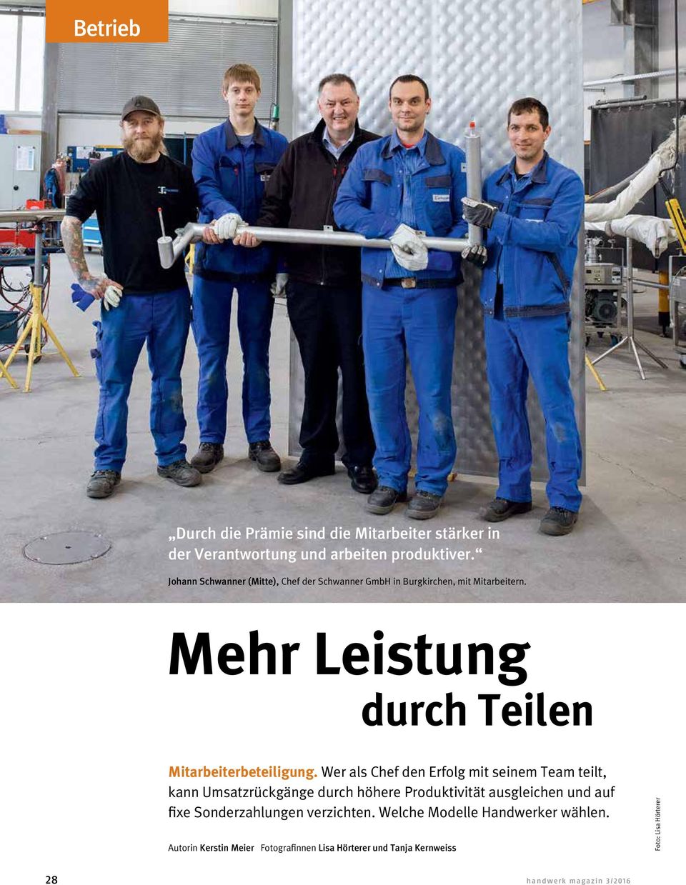 Wer als Chef den Erfolg mit seinem Team teilt, kann Umsatzrückgänge durch höhere Produktivität ausgleichen und auf fixe