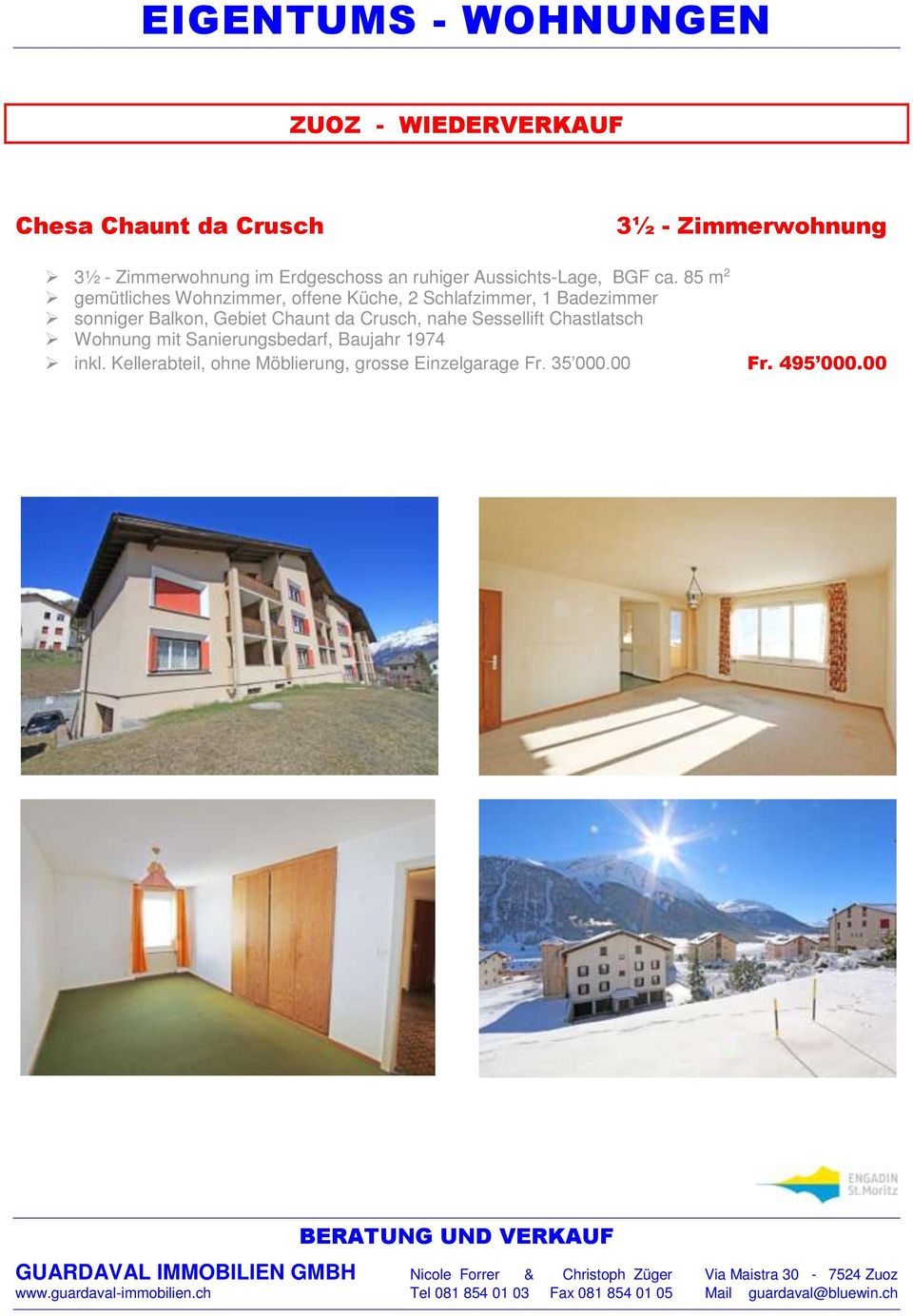 85 m 2 gemütliches Wohnzimmer, offene Küche, 2 Schlafzimmer, 1 Badezimmer sonniger Balkon, Gebiet