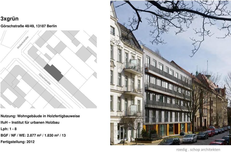 IfuH Institut für urbanen Holzbau Lph: 1-8 BGF