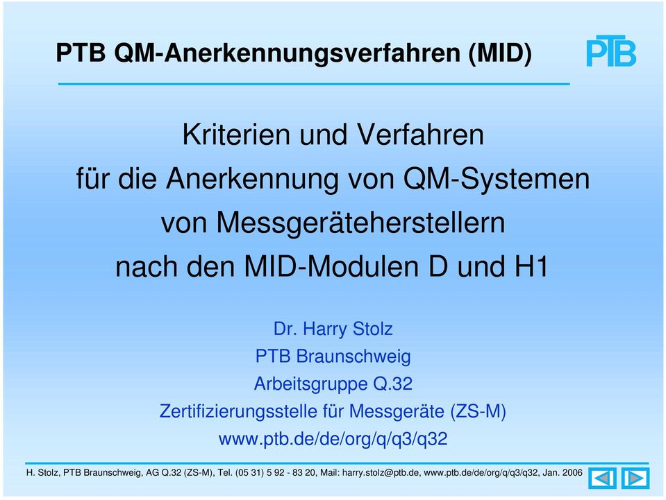 MID-Modulen D und H1 Dr.