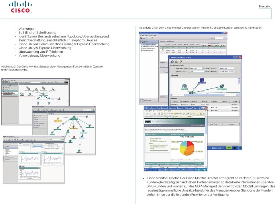 Abbildung 2: Der Cisco Monitor Manager bietet Management-Funktionalität für Zentrale und Filialen des SMBs.