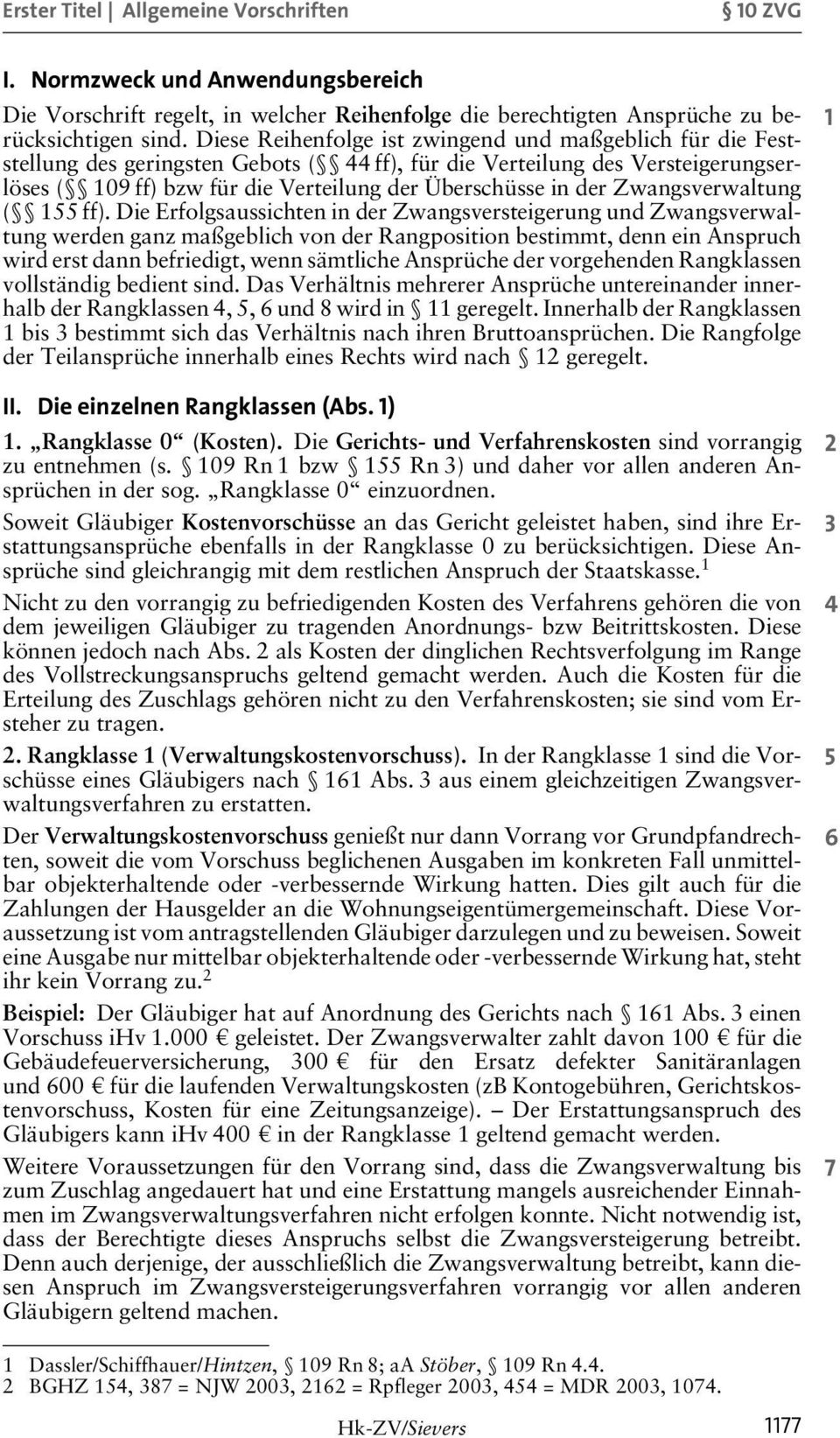Zwangsverwaltung ( 155 ff).