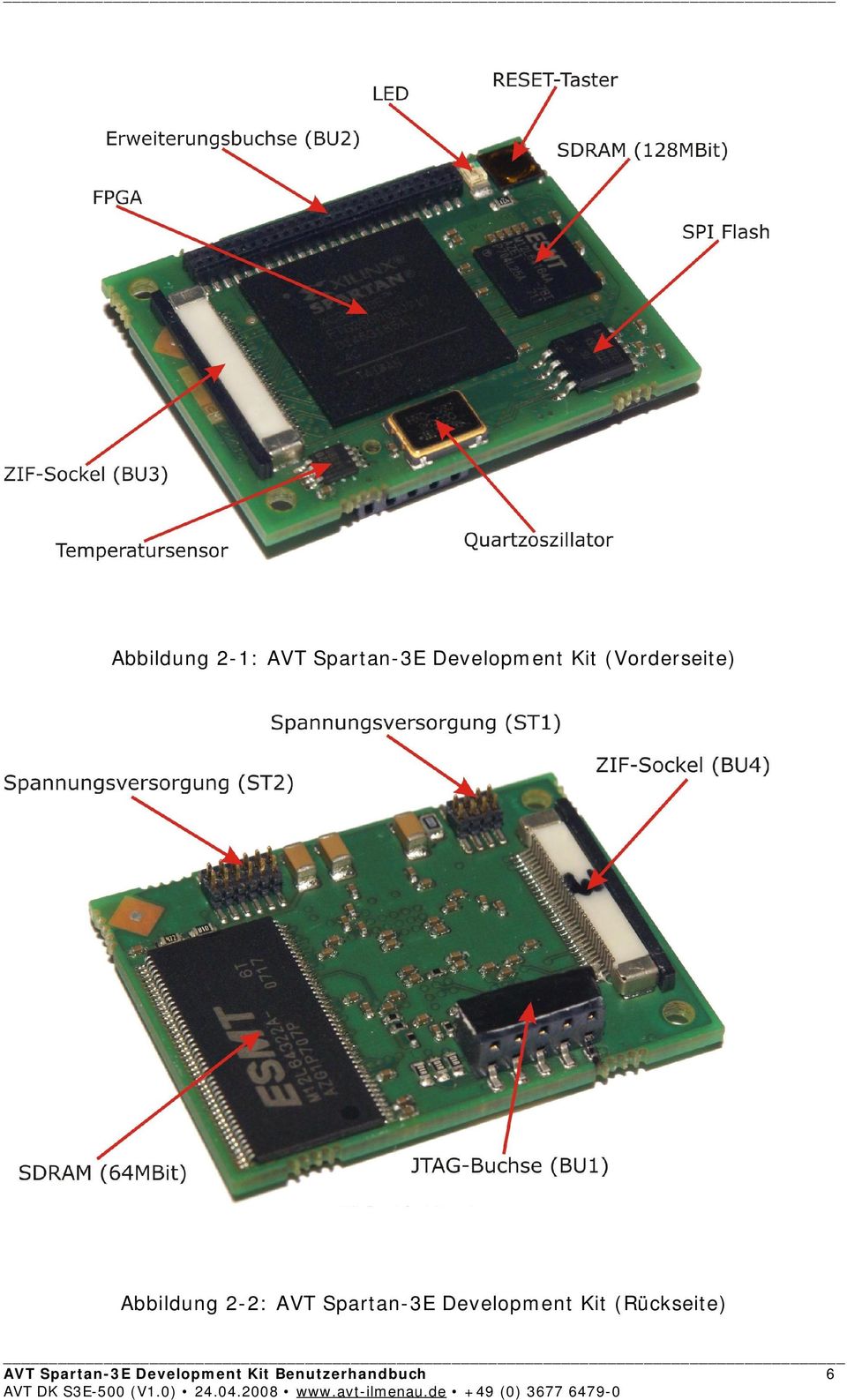 Spartan-3E Development Kit (Rückseite)