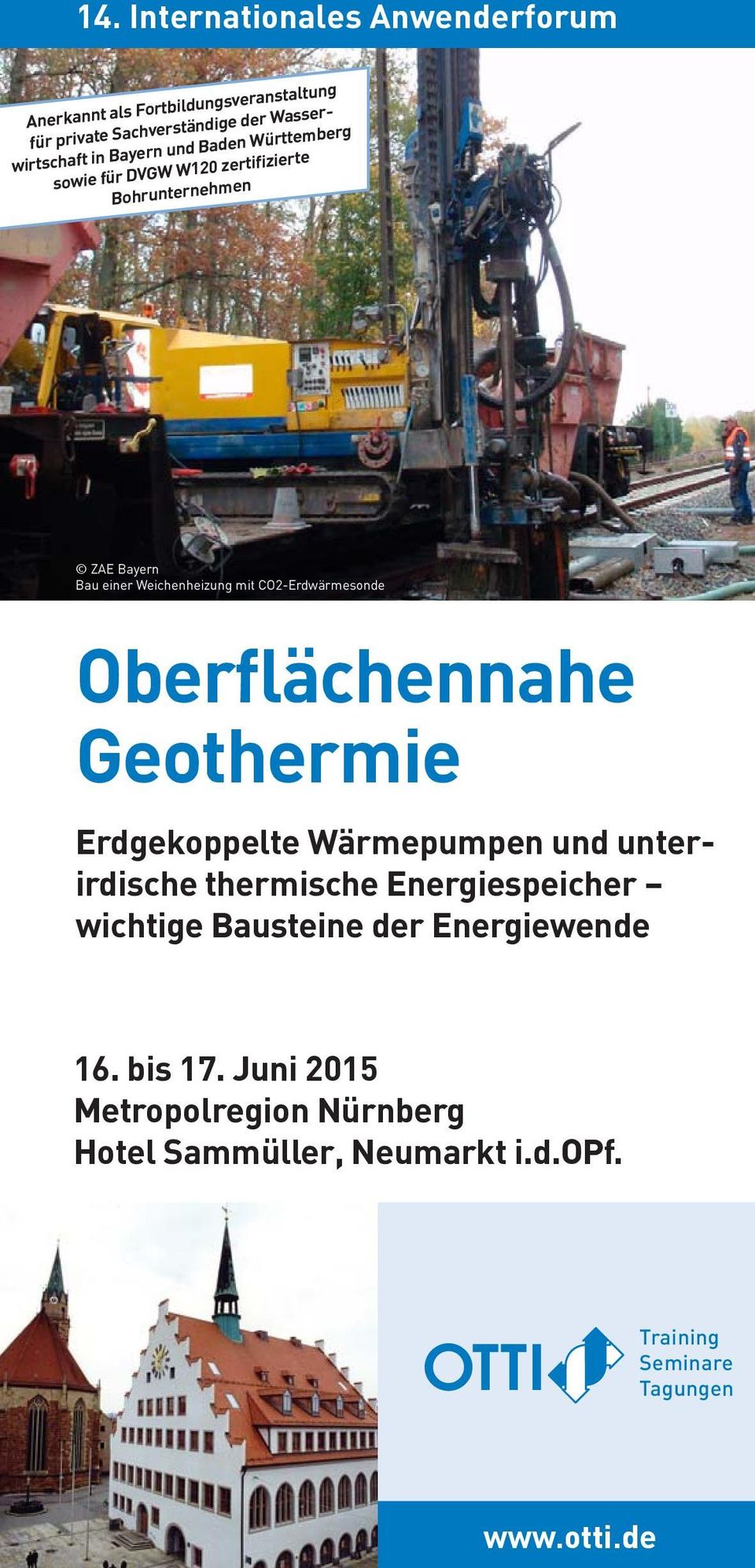 CO2-Erdwärmesonde Oberflächennahe Geothermie Erdgekoppelte Wärmepumpen und unterirdische thermische Energiespeicher wichtige