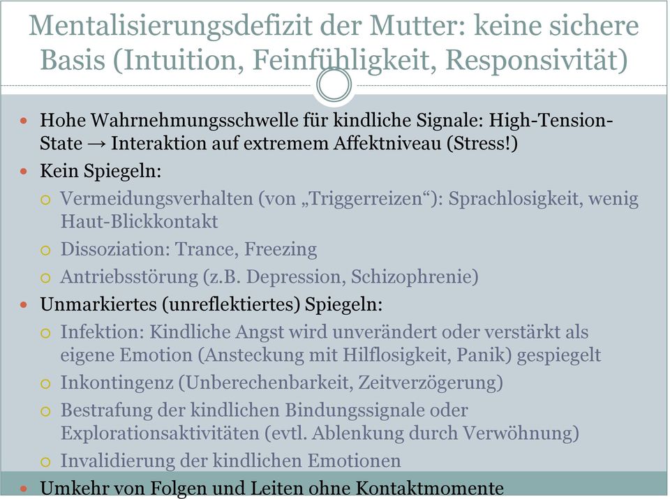 störung (z.b.