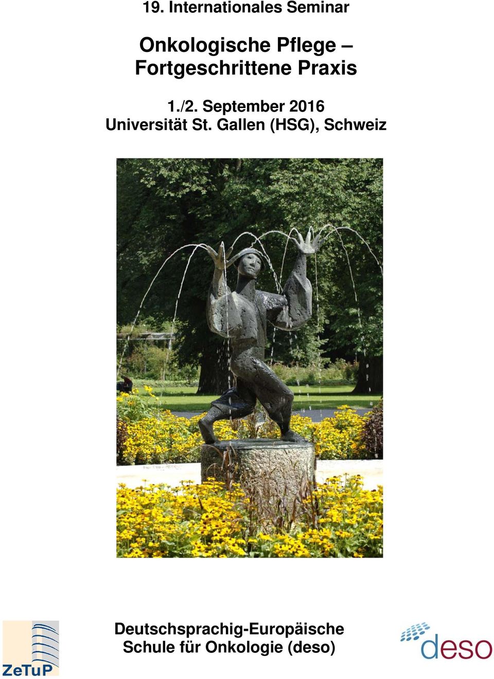 September 2016 Universität St.