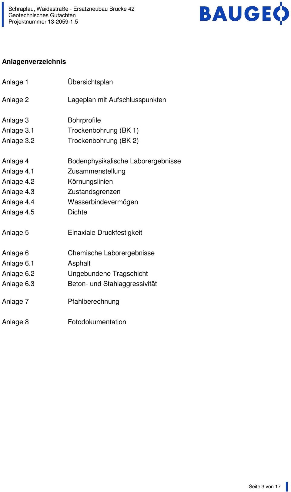 1 Anlage 4.2 Anlage 4.3 Anlage 4.4 Anlage 4.