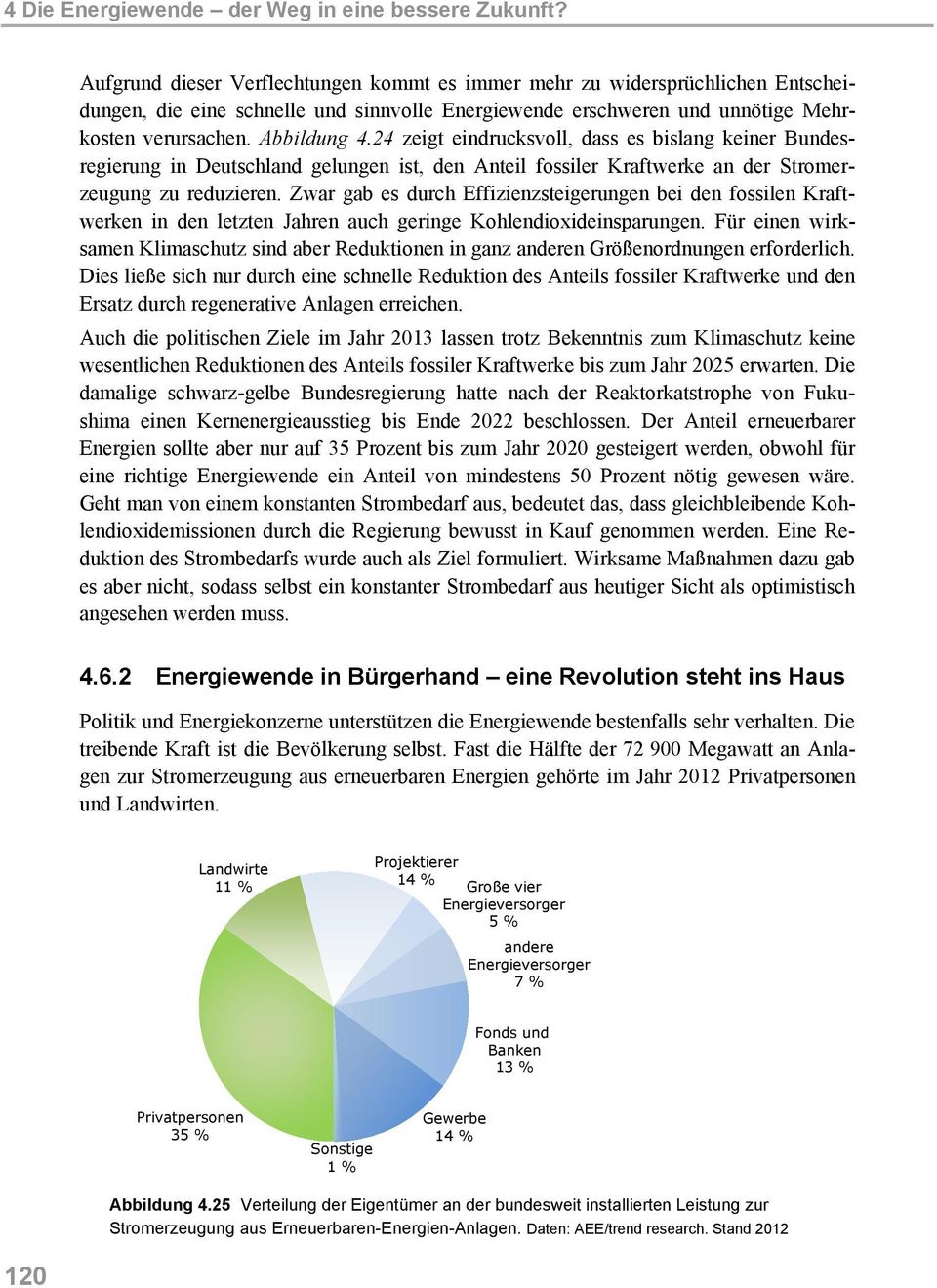 24 zeigt eindrucksvoll, dass es bislang keiner Bundesregierung in Deutschland gelungen ist, den Anteil fossiler Kraftwerke an der Stromerzeugung zu reduzieren.