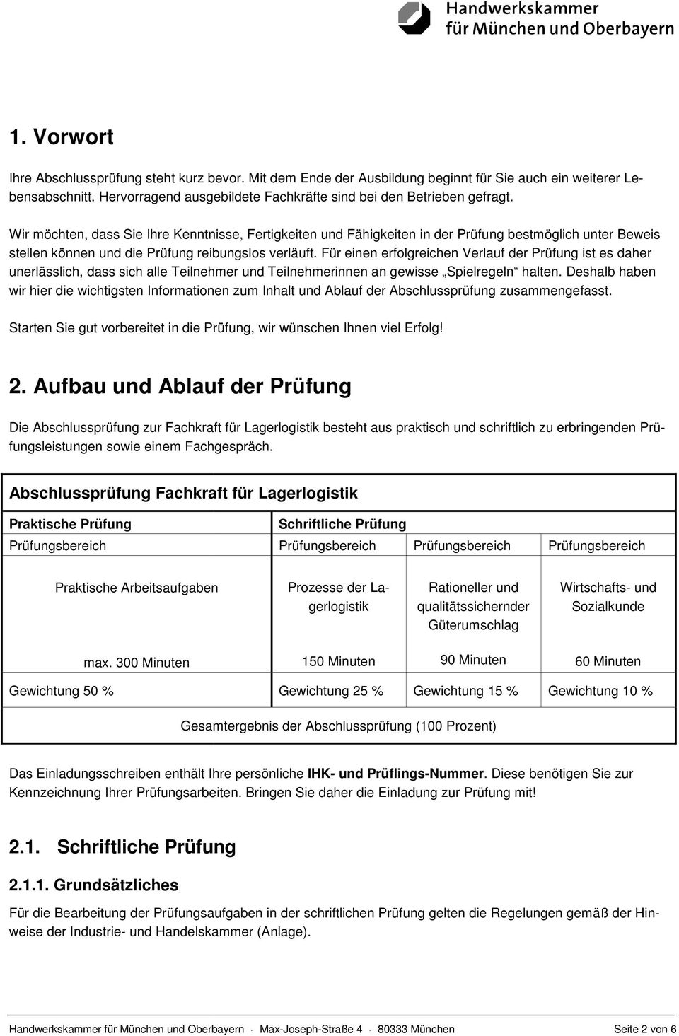 Für einen erfolgreichen Verlauf der Prüfung ist es daher unerlässlich, dass sich alle Teilnehmer und Teilnehmerinnen an gewisse Spielregeln halten.