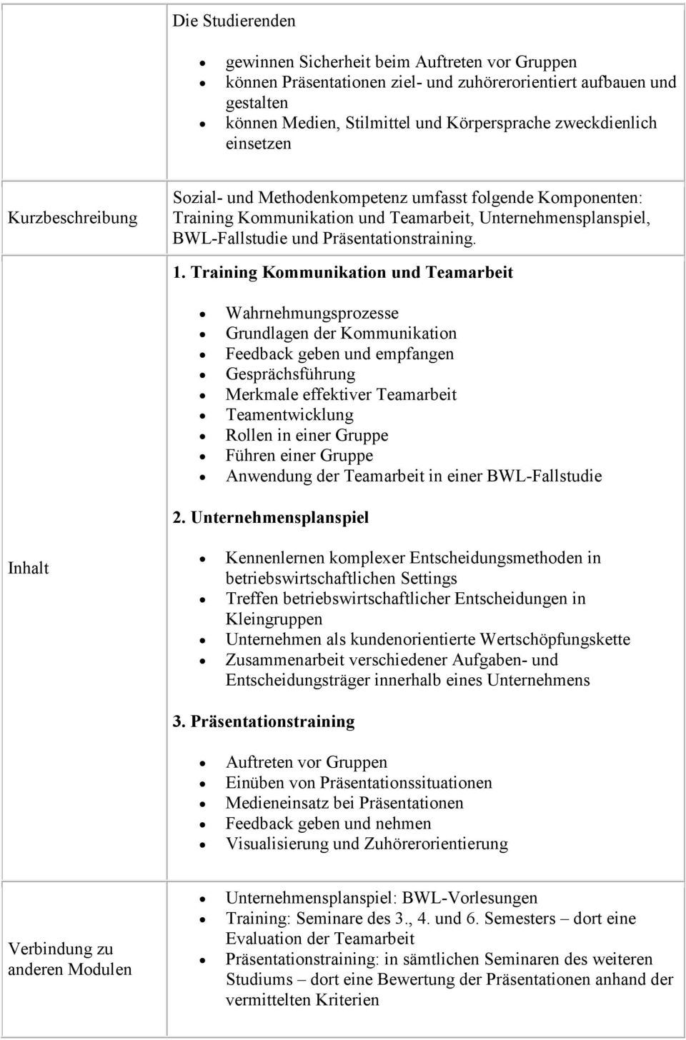 Training Kommunikation und Teamarbeit Wahrnehmungsprozesse Grundlagen der Kommunikation Feedback geben und empfangen Gesprächsführung Merkmale effektiver Teamarbeit Teamentwicklung Rollen in einer