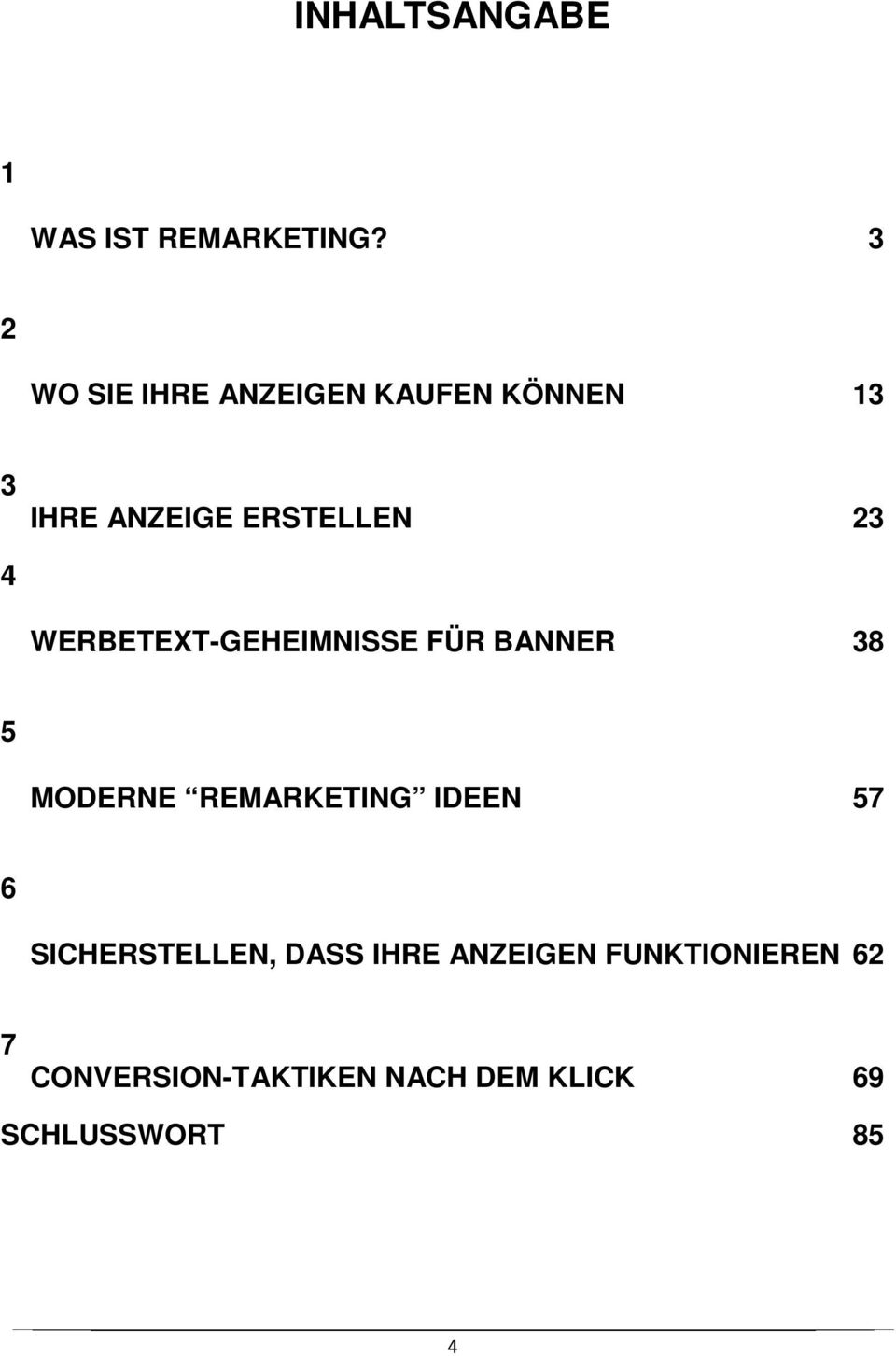 WERBETEXT-GEHEIMNISSE FÜR BANNER 38 5 MODERNE REMARKETING IDEEN 57 6