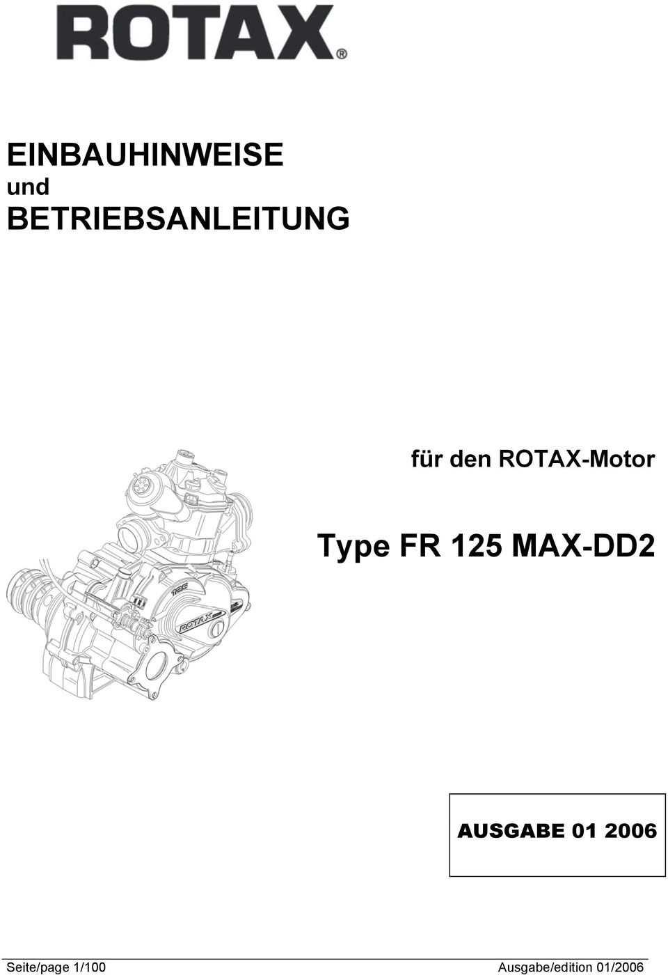 ROTAX-Motor Type FR 125 MAX-DD2