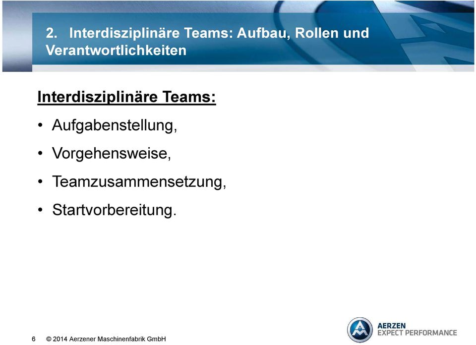 Interdisziplinäre Teams: