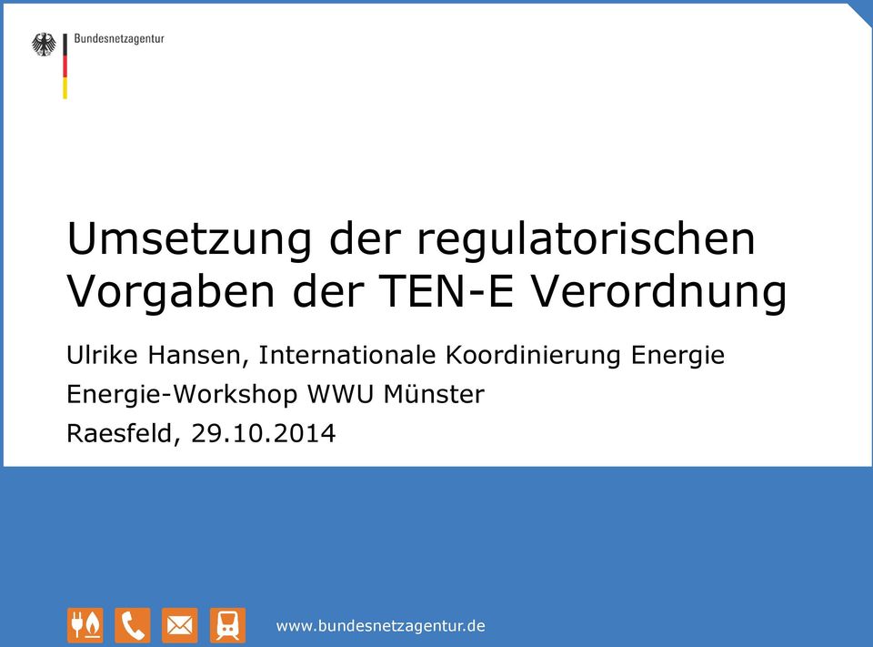Koordinierung Energie Energie-Workshop WWU