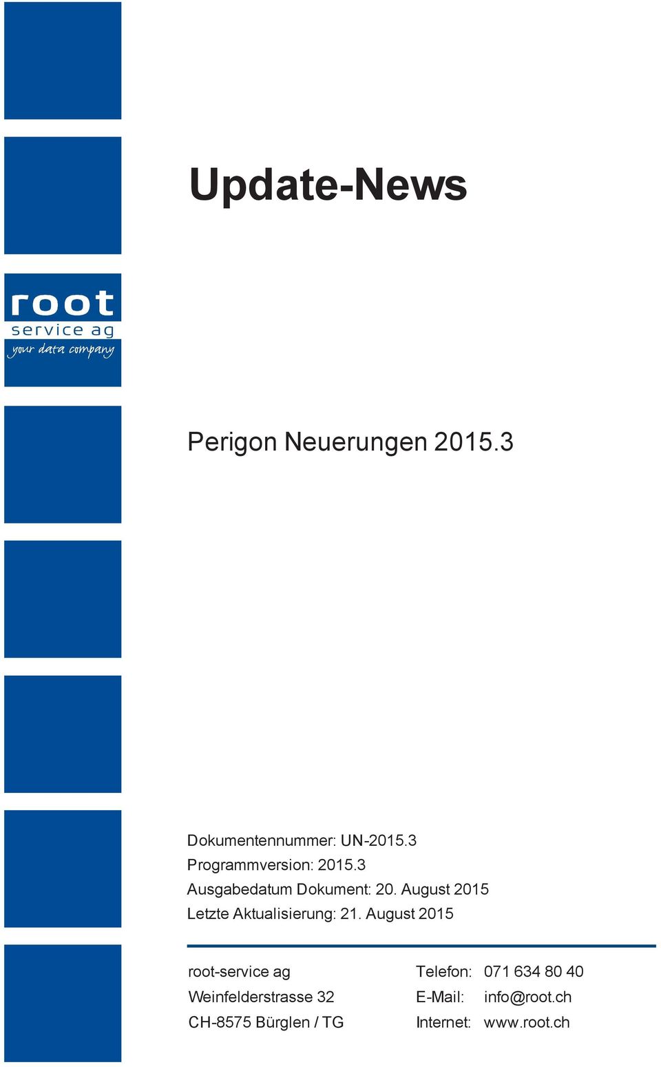 August 2015 Letzte Aktualisierung: 21.