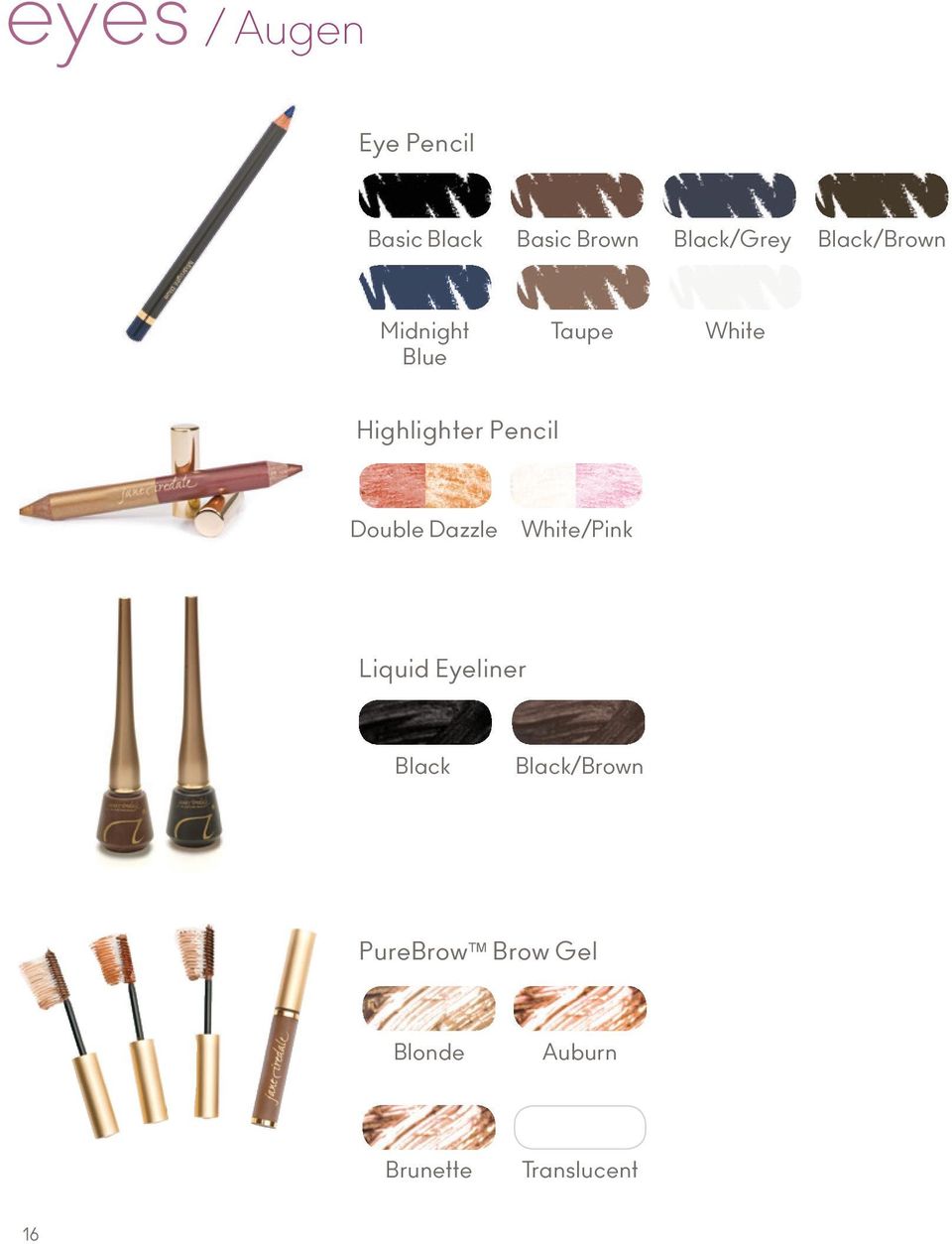 Double Dazzle White/Pink Liquid Eyeliner Black Black/Brown