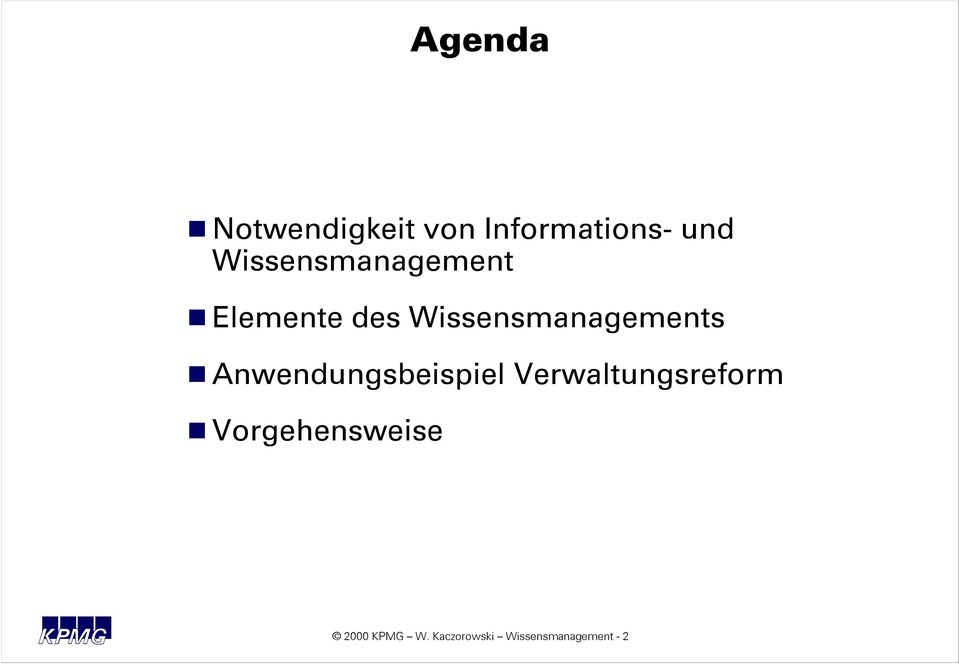 Wissensmanagements Anwendungsbeispiel