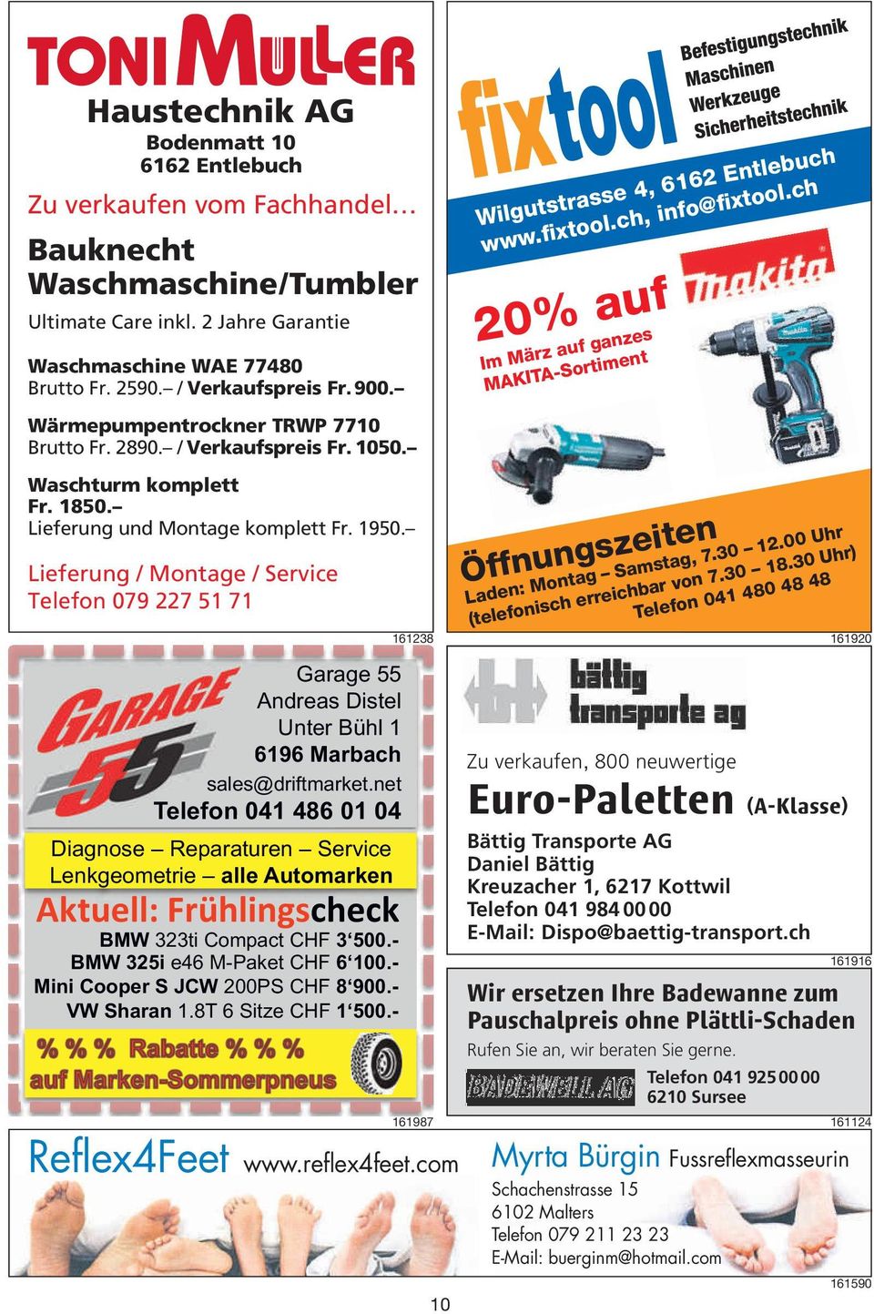 Lieferung /Montage /Service Telefon 079 227 51 71 Garage 55 Andreas Distel Unter Bühl 1 6196 Marbach sales@driftmarket.