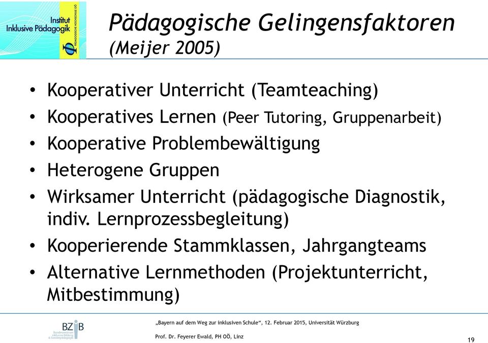 Heterogene Gruppen Wirksamer Unterricht (pädagogische Diagnostik, indiv.