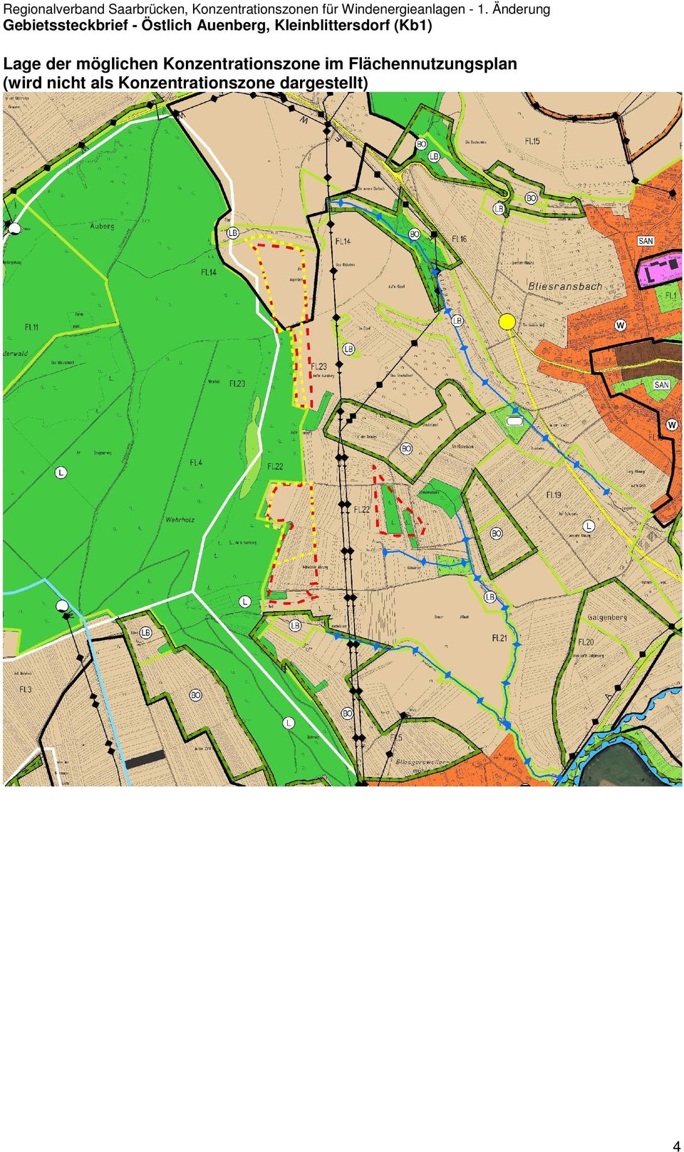 Konzentrationszone im Flächennutzungsplan