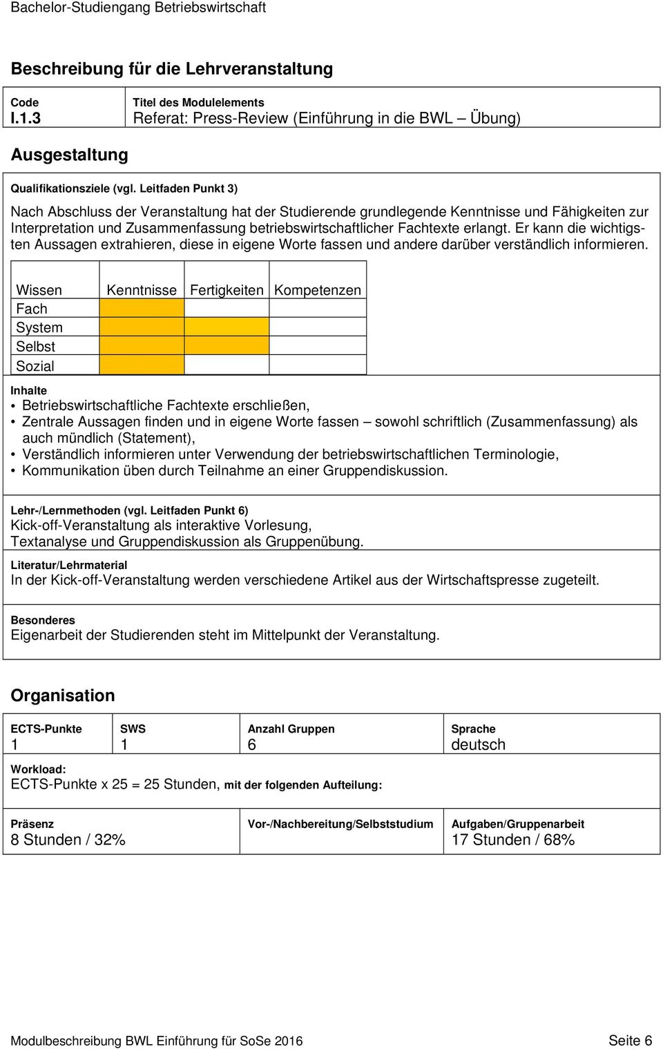 Er kann die wichtigsten Aussagen extrahieren, diese in eigene Worte fassen und andere darüber verständlich informieren.