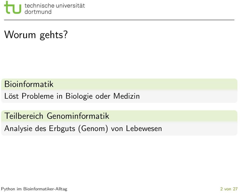 Medizin Teilbereich Genominformatik Analysie