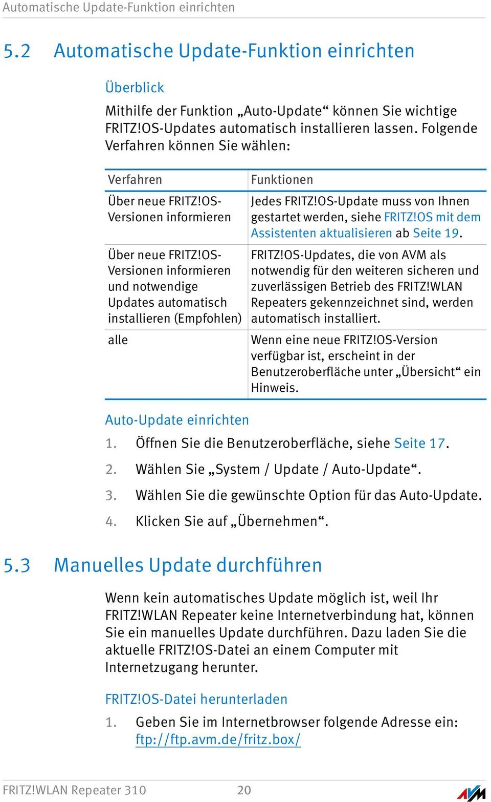 OS- Versionen informieren und notwendige Updates automatisch installieren (Empfohlen) alle Auto-Update einrichten 1. Öffnen Sie die Benutzeroberfläche, siehe Seite 17. 2.