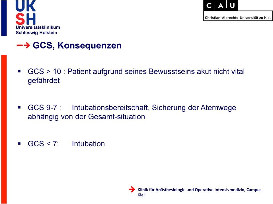 9-7 : Intubationsbereitschaft, Sicherung der