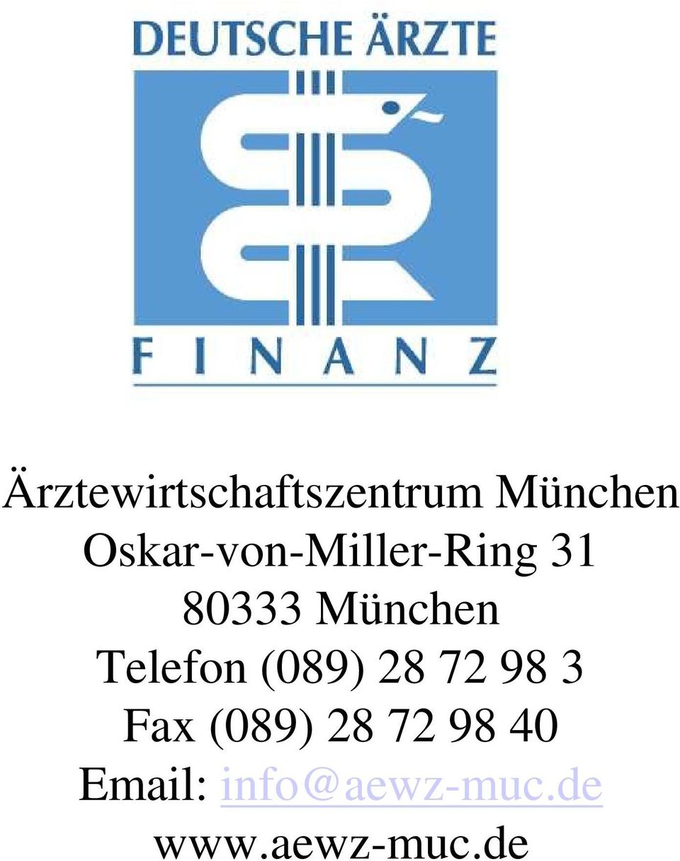 Fax (089) 28 72 98