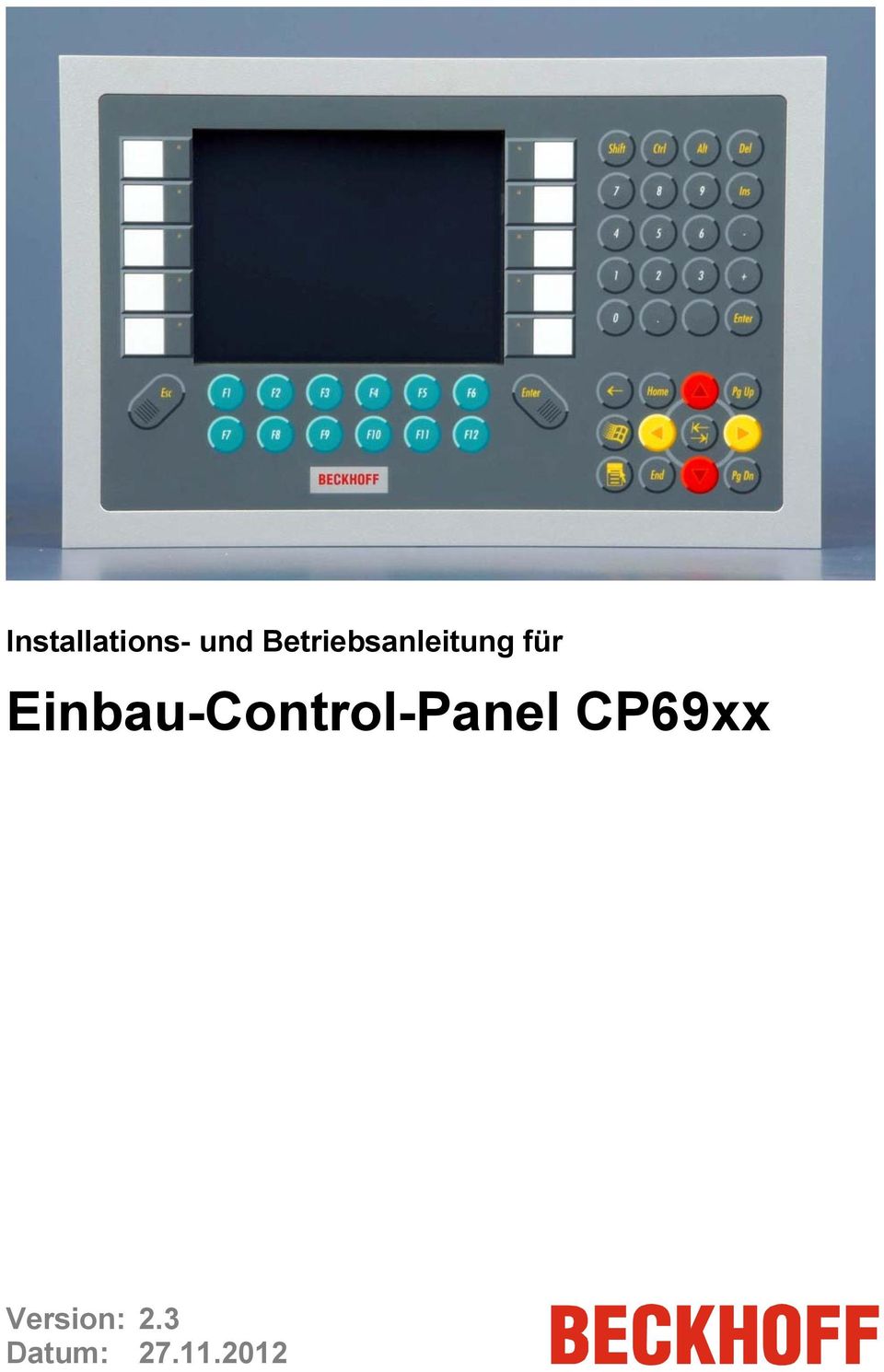 Einbau-Control-Panel