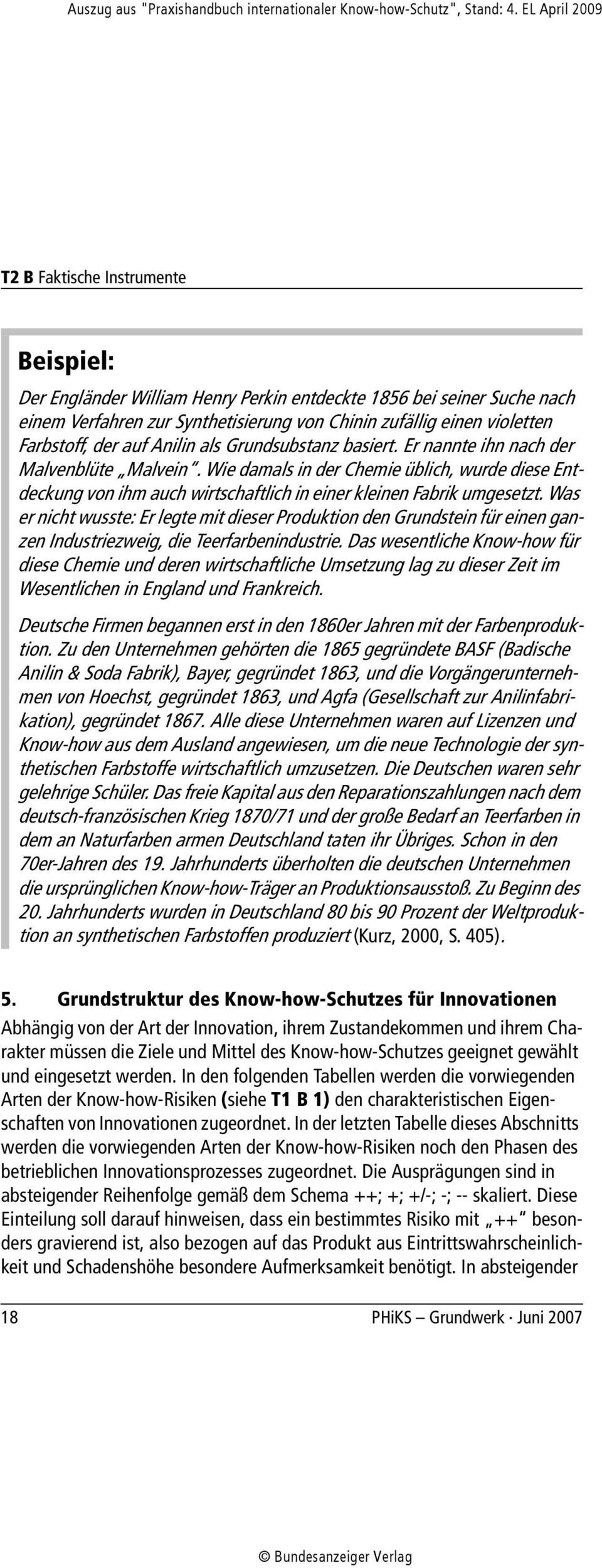 Was er nicht wusste: Er legte mit dieser Produktion den Grundstein für einen ganzen Industriezweig, die Teerfarbenindustrie.